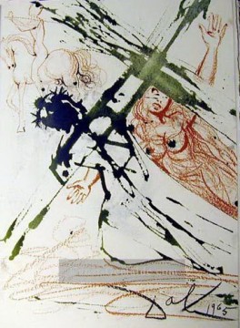 Jesus das Kreuz surrealistische trägt Ölgemälde